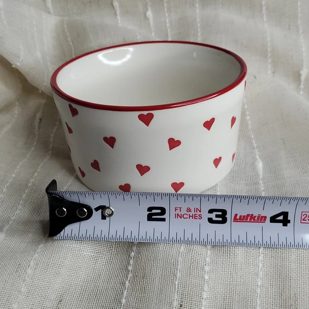 Heart Pattern Ramekins Set‎ of 4